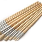 Toolzone 12Pc Jumbo Round Artist Brushes