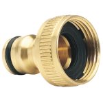 3/4″ BRASS HOSE GARDEN TAP ADAPTER WATER PIPE FITTING SCREW ON HOSE PIPE