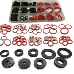 UKDD® 141pc Sealing Washer Set Rubber & Fibre Washer Assorted Set Kit Plumbing Plumber