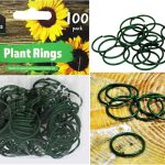 Plastic Coated Garden Plant Rings PK of 100 for Secure Plants Indoors and Outdoors Plants