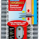 Plasterboard Hollow Cavity Drywall Plugs Raw Rawl Plug Fixings Professional Picture Frame Object Hanging Screw Pack of 50 FCS-SCF552