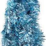 Turquoise Chunky/Fine Christmas Tinsel – 4 Metre Length – Christmas Decoration – Tree Decorations