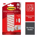 Command Large Mounting Refill Strips 17023P-ES (1 pack of 6 Strips)