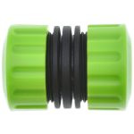 Double Female Hose Repair Connector Green for 12.5mm / 15mm Garden Hoses