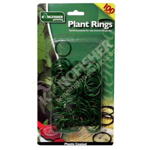 100 Plastic Coated Plant Rings
