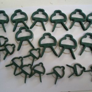 Toolzone 20Pc Garden Plant Support Spring Clips Clamps