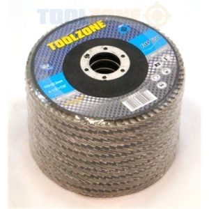 Trade Quality 115mm - 4 1/2" inch 40 Grit Sanding Flap Disc (12 pack) AB010