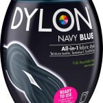 DYLON Washing Machine Fabric Dye Pod for Clothes & Soft Furnishings 350g – Navy Blue