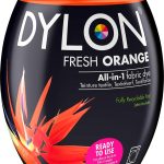 DYLON Washing Machine Fabric Dye Pod for Clothes & Soft Furnishings 350g – Fresh Orange