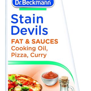2 x Dr Beckmann Stain Devils Fat & Sauces Cooking Oil, Pizza & Curry Stain Remover 50ml