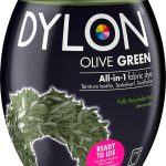 DYLON Washing Machine Fabric Dye Pod for Clothes & Soft Furnishings 350g – Olive Green