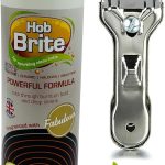 Hob Brite Hob Cleaner Powerful Electric Halogen Ceramic 300ml + Minky Hob Scraper