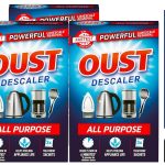 3 x 3 sachets Oust All Purpose Descaler Cleaner Kettle Iron Household Appliances