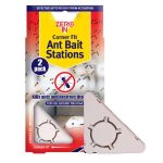 Zero In Dual Action Gel Ant Bait Twin Pack Ant Killer Stations Child and Pet Safe