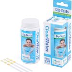 Clearwater Hot Tub, Pool & Spa Test Strips x 50 – 3 in 1 Measures Chlorine, PH & Total Alkalinity