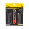 Rolson 21 Piece ¼” Offset Ratchet Wrench & Bit Set