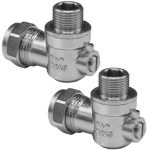 15mm x 1/2″ Male Threaded Flat Faced Isolation Ball o fix Angle Valves for 1/2″ Flexible Tap Connector (Pair)