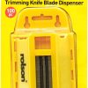 100 Piece Knife Blade Dispenser Utility Knife Replacement Blades