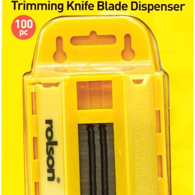 100 Piece Knife Blade Dispenser Utility Knife Replacement Blades