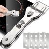 Hob Scraper with 5 Replacement Blades for Ceramic, induction hobs